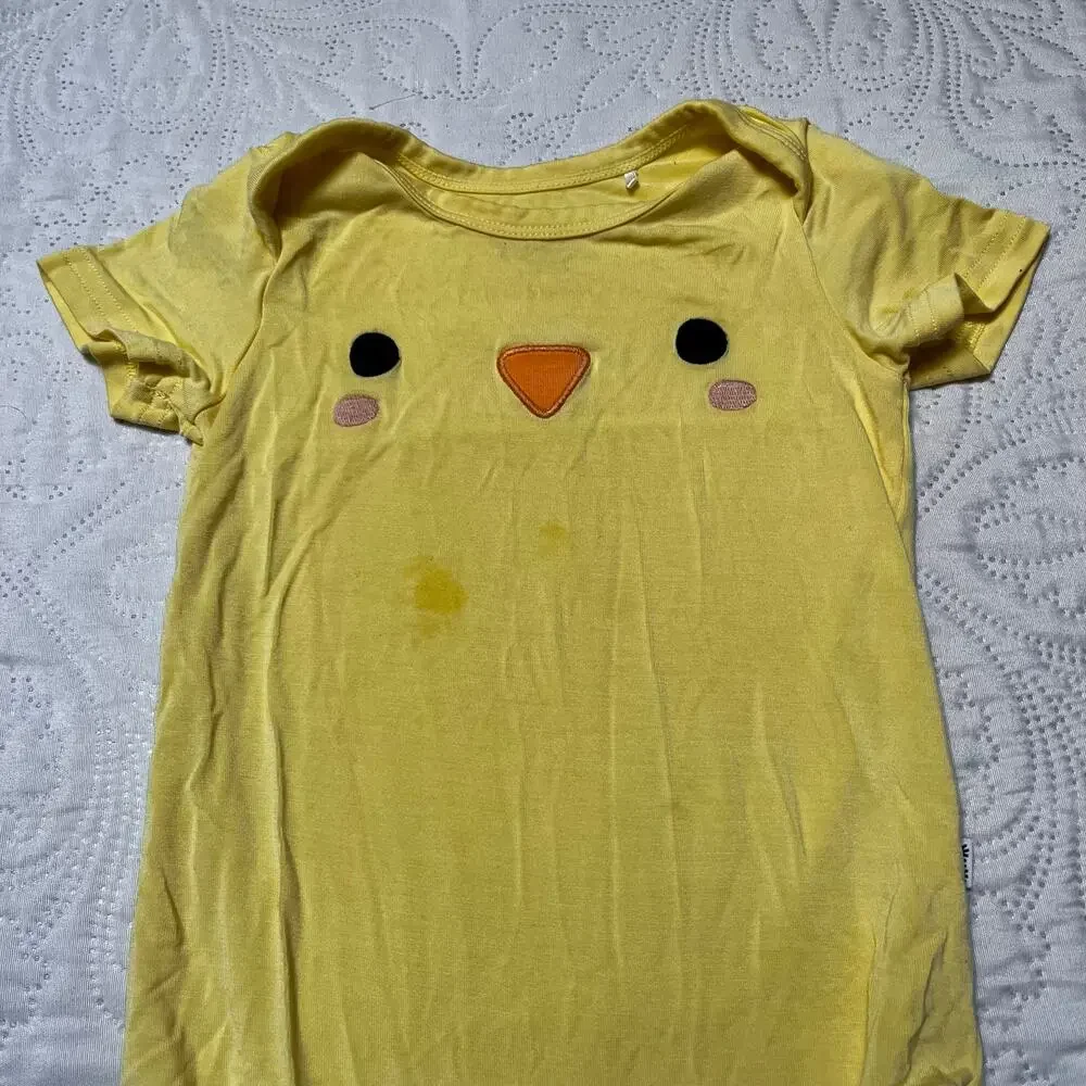 Little Sleepies Bamboo Chickie Bodysuit Size 6-12 months